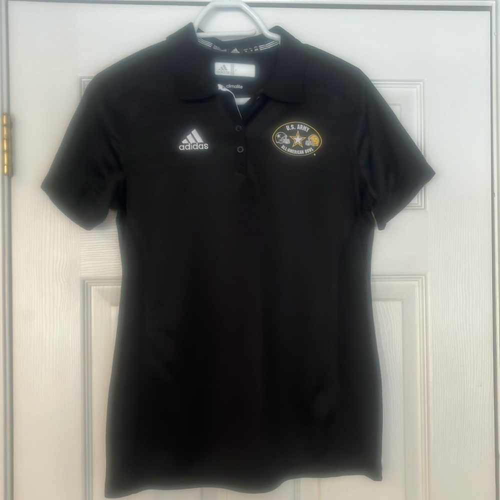 Black All-American bowl black polo. Size medium. Never worn.